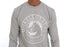 Gray Cotton Crewneck Pullover Sweater