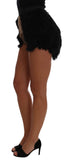 Black Mink Nutria Fur Mini Hot Pants