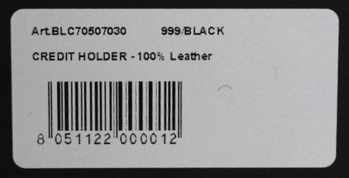 Black Leather Cardholder Wallet