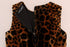Brown Leopard Print Silk Sheath Dress