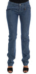 Blue Wash Cotton Slim Denim Jeans