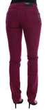 Purple Cotton Stretch Slim Denim Jeans