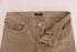 Beige Cotton Stretch Slim Fit Jeans