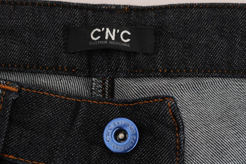 Blue Cotton Stretch Slim Fit Jeans
