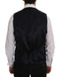 Black STAFF Wool Striped Vest