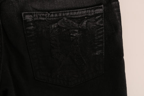 Gray Wash Cotton Stretch Regular Fit Jeans