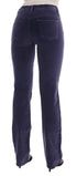 Purple Corduroy Stretch Bootcut Pants