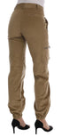 Beige Cotton Corduroys Pants