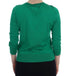 Green Silk Crystal Banana Sweater