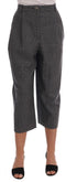 Gray Wool Capri Pants