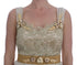 Gold Silk Crystal Embellished Dress