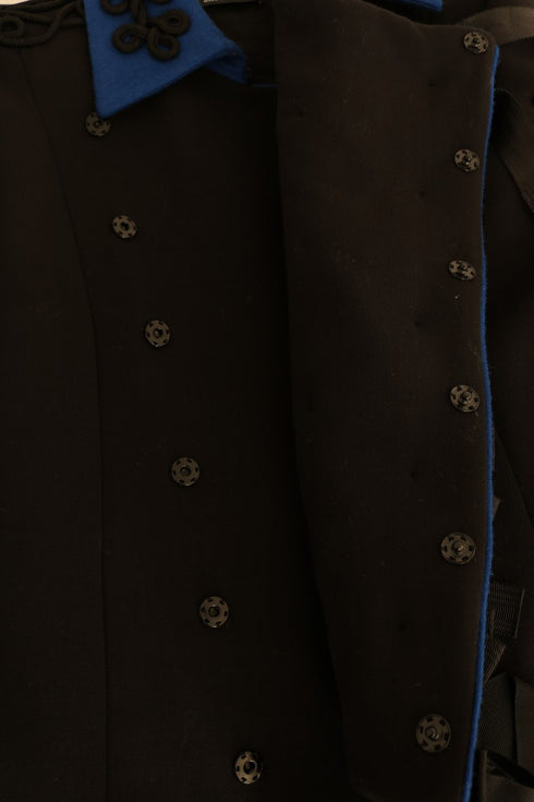 Black Wool Trench Jacket