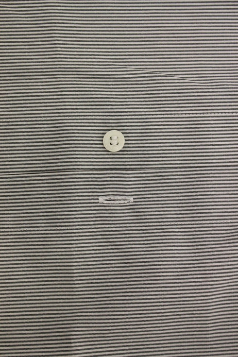 Gray Striped Cotton Casual Shirt