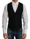 Black Wool Dress Waistcoat