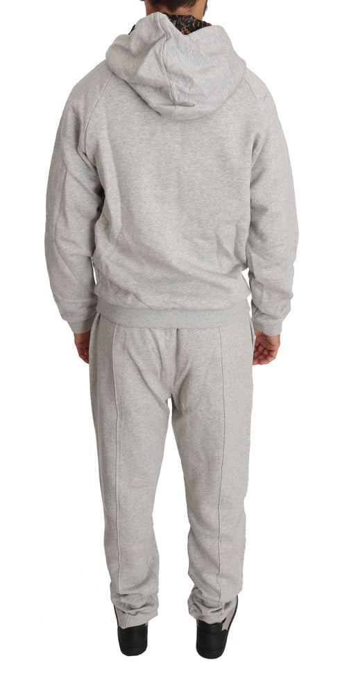 Gray Cotton Sweater Pants Tracksuit