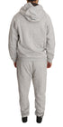 Gray Cotton Sweater Pants Tracksuit