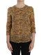 Multicolor Mosaic Print Silk Blouse T-shirt