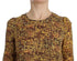 Multicolor Mosaic Print Silk Blouse T-shirt