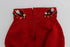 Red Silk Crystal Roses Shorts