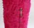 Pink Lamb Fur Leather Flat Boots